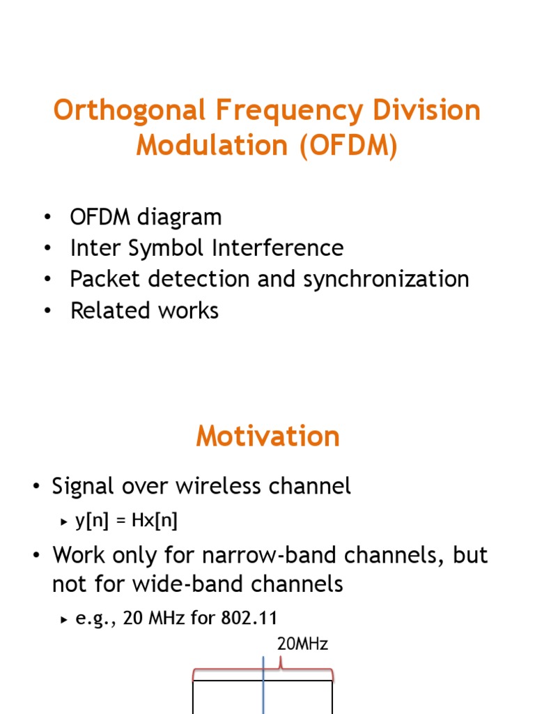 Orthogonal Frequency Division Modulation (OFDM) | PDF | Teaching ...