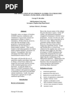 THE APPLICATION OF QUATERNION ALGEBRA TO GYROSCOPIC MOTION, NAVIGATION, AND GUIDANCE George P. Davailus Old Dominion University Aerospace Engineering Department Advisor