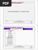 Pile Driveability