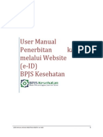 User Manual Penerbitan Kartu BPJS