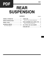 Mitsubishi Pajero Workshop Manual 34 - Rear Suspension