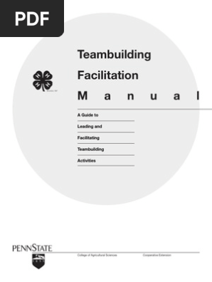 Teambuilding Facilitation Manual Games Team Building Facilitator