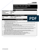 Try-Out UN 1 Matematika IPS