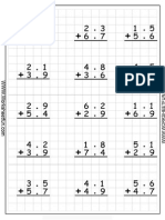 Decimal Addition Regrouping 1