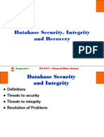 ICS 2415 ADBS Sess05 06 DBase Security Integrity and Recovery