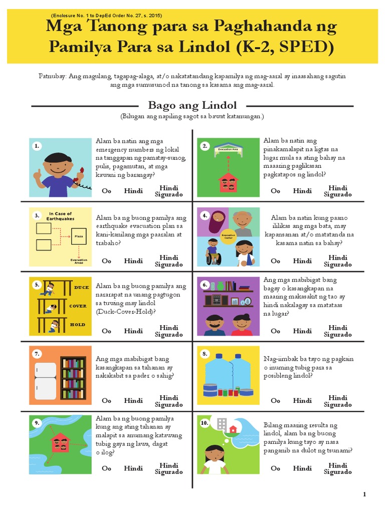 DepEd Questionnaire | PDF