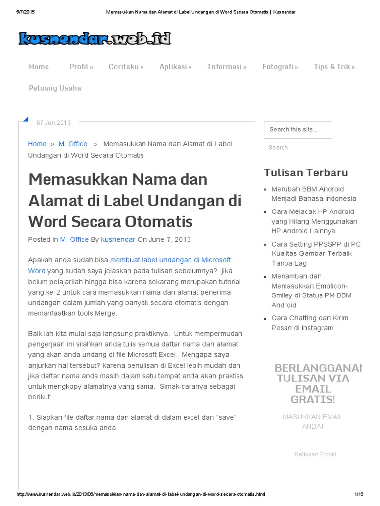 Cara Bikin Undangan Label Toko 121