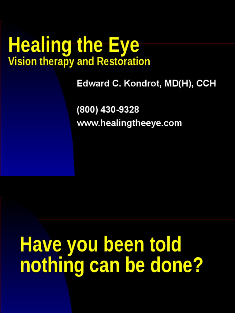 How To Stop Macular Degeneration PDF Homeopathy Medical Specialties