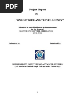 Project Report On "Online Tour and Travel Agency"