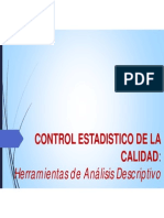 Control Estadistico de La Calidad Herramientas de Análisis Descriptivo