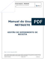 Manual NetSuite Diferimento de Receita