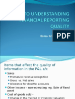 Guide to Understanding Financial Reporting Quality
