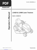 Toro Riding Mower LX460 13ax60rg744 Owners Manual