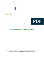 Concision Sentence Correction Exercise: GMAT Prep