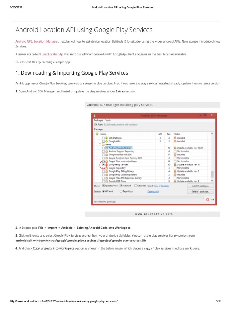 google play services old version