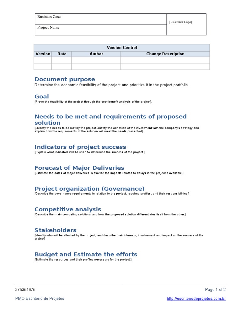 Document Purpose Goal: Version Control Date Author Change Description | PDF