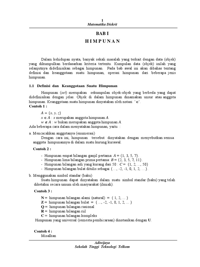 Matematika Diskrit | PDF | Metode & Bahan Ajar | Sains & Matematika