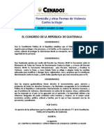 Ley Contra El Femicidio y Otras Formas de Violencia Contra La Mujer Guatemala