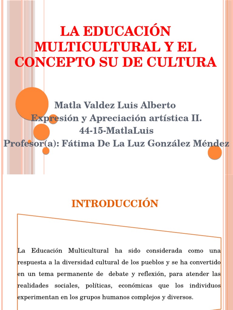Educación Multicultural en el Perú | PDF | Multiculturalismo | Plan de ...