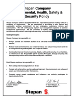 Environmental Health Safety Security Policy