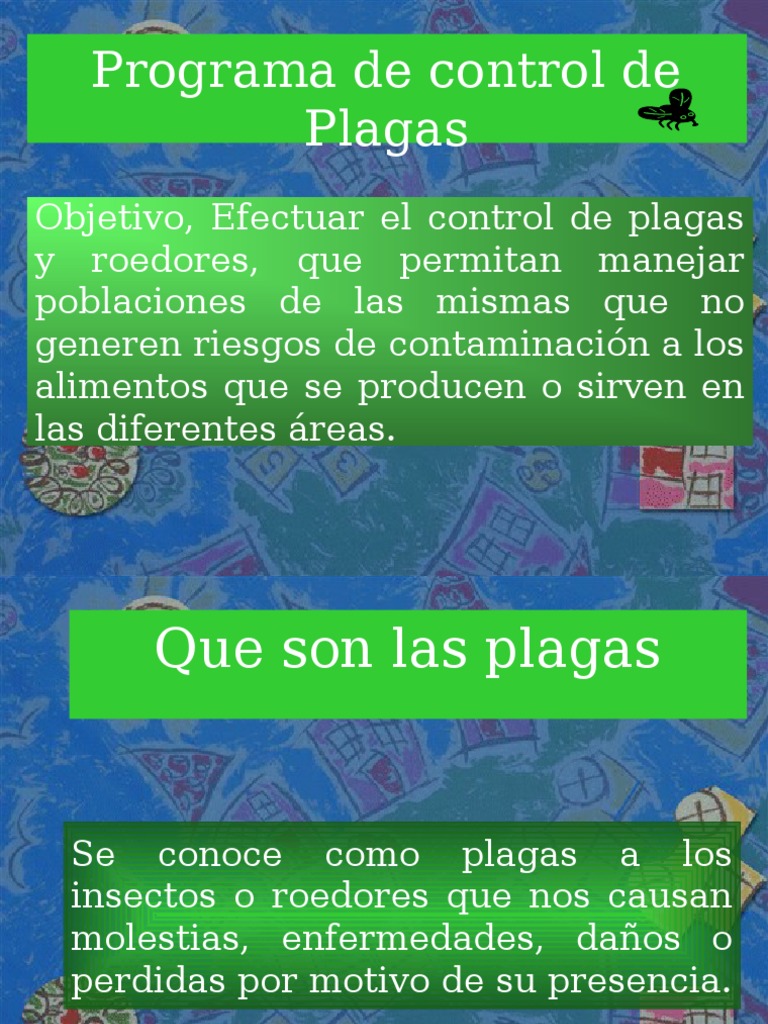 Programa de Control de Plagas | PDF | Ciencia y matemáticas | Tecnología