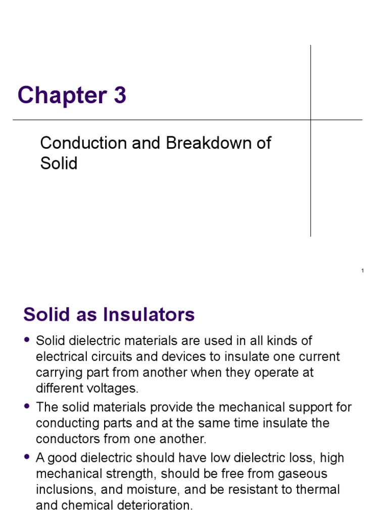 Breakdown Mechanisms in Solid Dielectrics | PDF | Electrical Breakdown ...