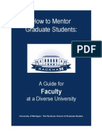 How to Mentor Graduate Students