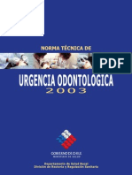 Norma Tecnica de La Urgencia Odontologica