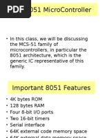 The 8051 Microcontroller