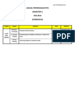 Jadual Peperiksaan Akhir PPG Kohort 3 - Semester 2