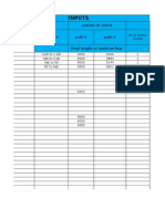 Inputs: Path-1 Path-2 Total Length of Material Flow