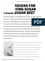 New Process for Producing Sugar From Sugar Beet _ TNO