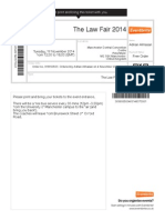 The Law Fair 2014: Please Print and Bring This Ticket With You