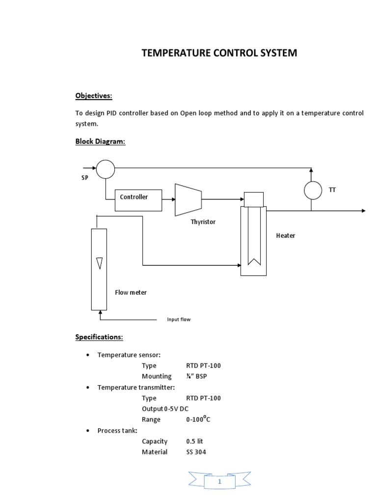 Temperature Control System | PDF | Control Theory | Control System