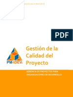 Gestión de Calidad de Proyectos