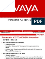 Avaya Vs Panasonic KX-TDA100 and 200vs