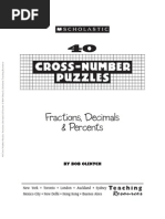 Download 40 Cross-Number Puzzles Fractions Decimals  Percents by Titser Laarni SN270481145 doc pdf