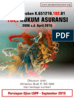 Soal Jawaban LSPP 102: Hukum Asuransi, Edisi September 2015