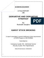 Derivates report by Vishaal Sharma