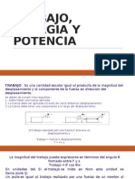 Trabajo, energía y potencia: conceptos básicos