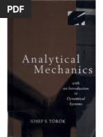 Analytical Mechanics With An Introduction To Dynamical Systems by Torok
