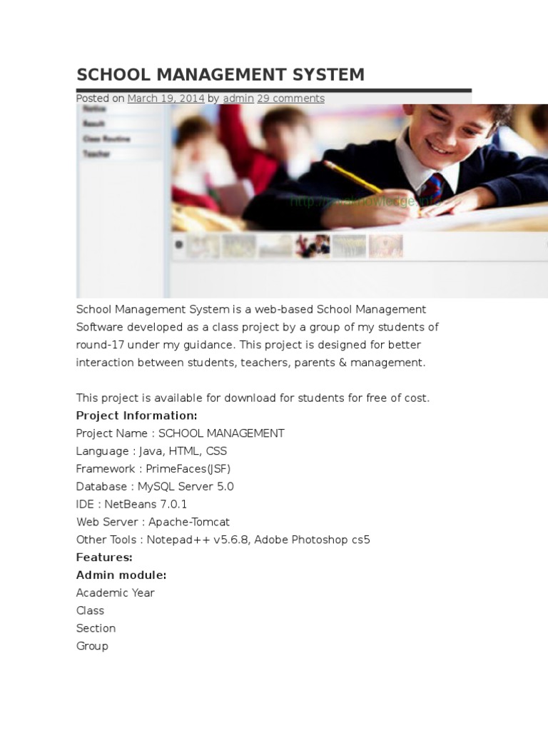 Free Web-Based School Management System | PDF | Computers