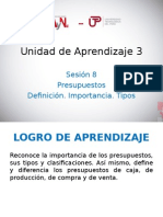 Unidad de Aprendizaje 3 - Presupuestos