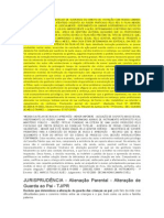 JURISPRUDÊNCIA - Alienação Parental - Alteração de Guarda ao Pai - TJ/PR