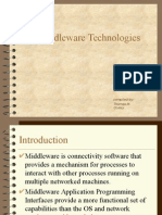 Middleware Technologies: Compiled By: Thomas M. Cosley
