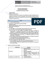 SEGUNDA CONVOCATORIA PROCESO CAS N° 022-2015