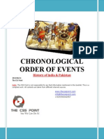 Chronological Order of Events