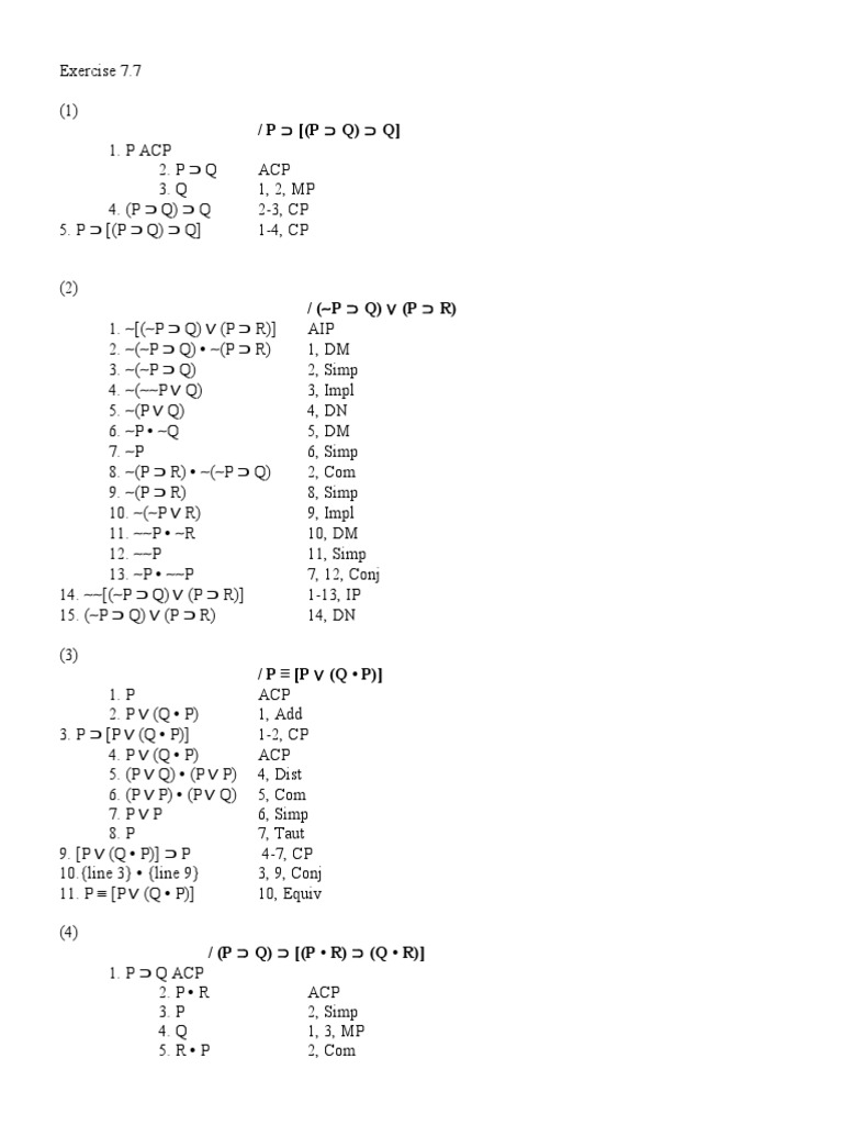 Exercise 7 7 Answers