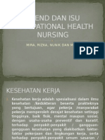 Trend Dan Isu Occupational Health Nursing