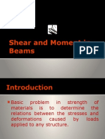 Shear and Moment in Beams